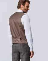 GILET PRINCE DE GALLES CHOCO - IZAC