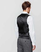 Gilet tweed anthracite - IZAC