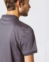 Grey Zip Polo