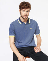 Polo coton piqué indigo IZAC