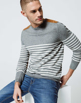 Grey Striped Sweater