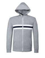 Sweat pull zippé gris chiné "Nikos" - IZAC