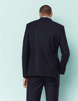 Navy notched lapel jacket